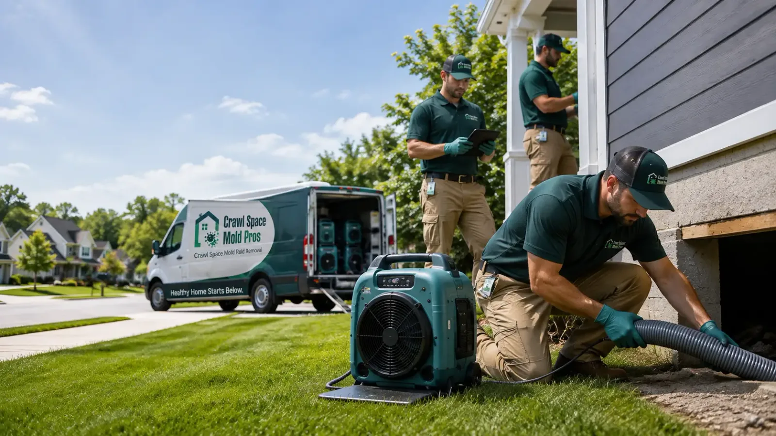 Crawl Space Mold Removal in Basco, IL